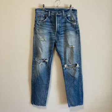 H Beauty&youth 청바지 데미지 가공 인디고 사이즈 L