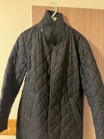 블랙 퀼팅 자켓
