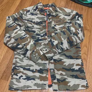 할리데이비슨 아우터 다운 밀리터리 카모플라쥬