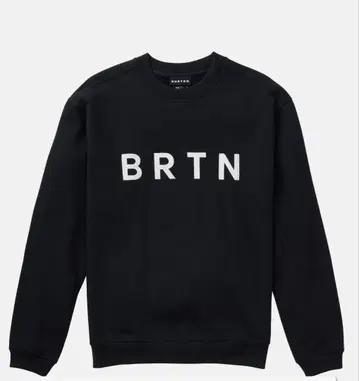 Burton BRTN 크루넥 맨투맨 트레이닝복 S 블랙
