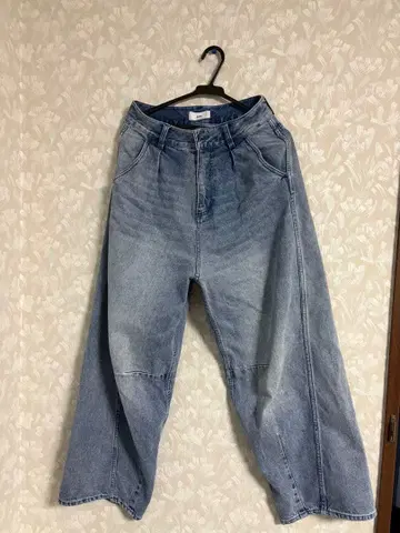 Bleme 와이드 팬츠 라이트 블루 사이즈 M