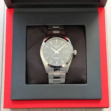 TISSOT 젠틀맨 오토매틱 블랙 부속품 완비