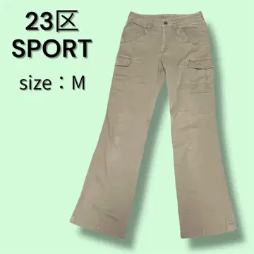 23구 SPORT 카고 팬츠 베이지 팬츠 스트레이트 스포츠