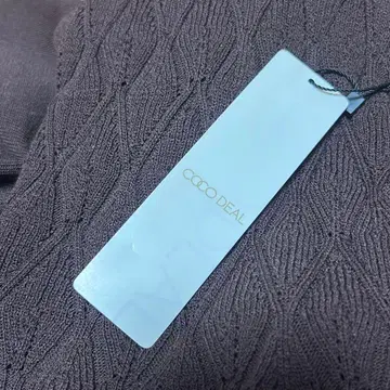 새상품 코코딜 COCODEAL 소매 플레어 롱 니트 원피스 브라운