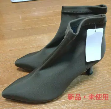 [ 새상품 미사용 ] ESPERANZA 스틸레토 부츠 카키 L 사이즈