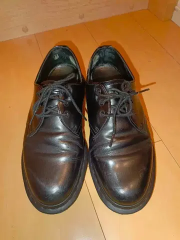 블랙 가죽 드레스 신발