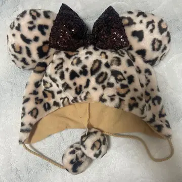 미니 마우스풍 레오파드 무늬 모자