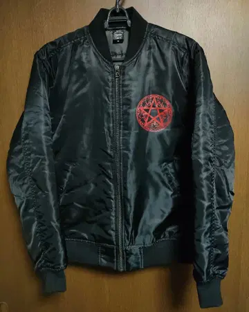 새상품급 LOVEBITES MA-1 플라이트 자켓 블루종