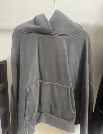 엔타이어 스튜디오 heavy hood Washed Black M 사이즈