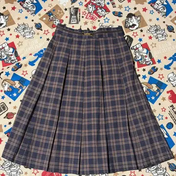 F i.n't an another angelus 체크 플리츠 스커트