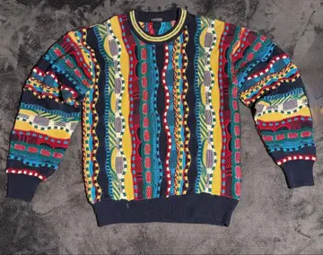 디자인 니트 스웨터 멀티 컬러 레트로 구제 의류 CHOVERT