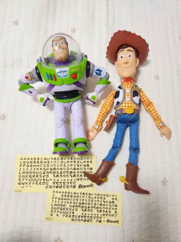 토이스토리 우디 버즈 말하는 피규어 씰 포함
