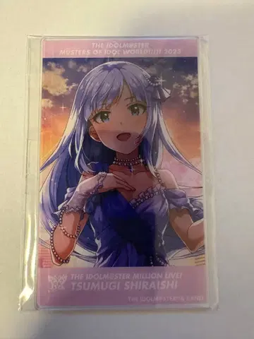 시로이시 츠무기 클리어 카드 미개봉 밀리언 라이브