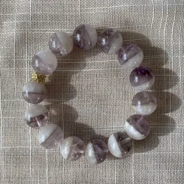 스모키 자수정 팬텀 팔찌