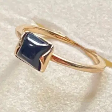 K10 오닉스 반지 2호 핑키링 스퀘어컷 심플