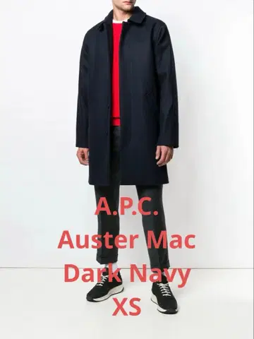 [ A.P.C. ] 남성용 Auster Mac 싱글 코트 XS