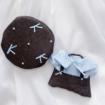 누이복 하피누이 치비누이 치비스트 의류 블루 리본 베레모