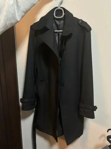 NEXT BLUE 블랙 트렌치코트