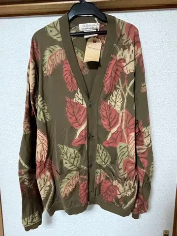 REMI RELIEF 잎 패턴 가디건 M 사이즈