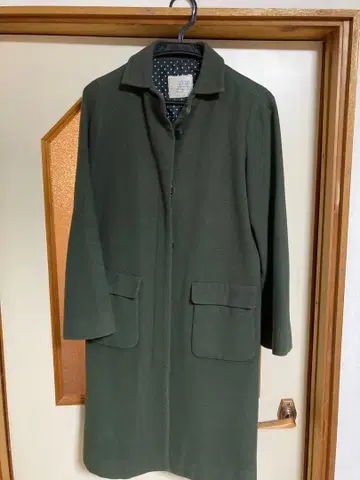 Sally Scott 올리브 그린 롱 코트