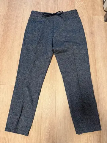 LARDINI 그레이 슬랙스 드로우 스트링