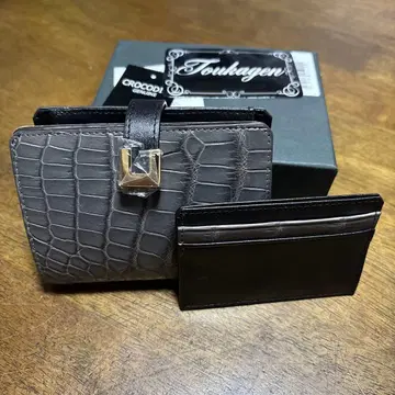 토우카겐 크로커다일 카드 케이스 포함 2단 지갑