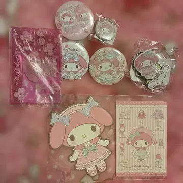 마이멜로디 꾸미기 여러가지 캔 배지 엽서 등