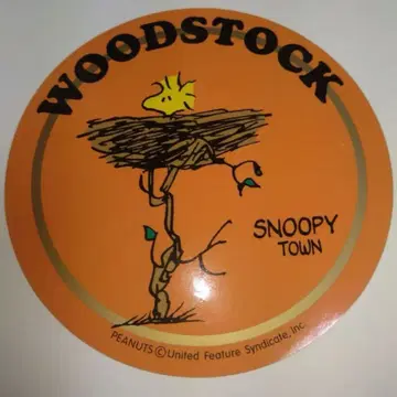우드스탁 스누피 씰 스누피타운 한정판 스티커