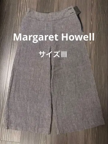 마가렛호웰 린넨 와이드 팬츠 사이즈 III