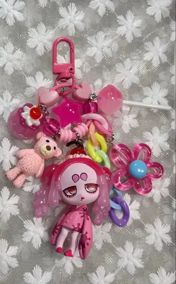 주렁주렁 키링 딸기 푸딩