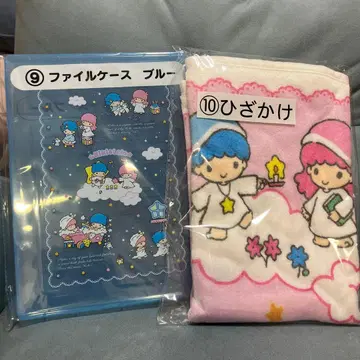 키키라라 파일 케이스 블루 & 무릎담요 세트