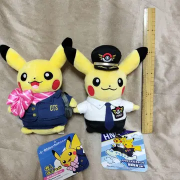 피카츄 봉제 인형 세트 파이롯트 CA