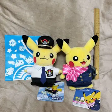 피카츄 봉제 인형 세트 파이롯트 CA 종이 봉투