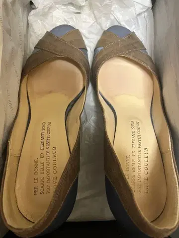 LOVE COULEUR 23.5cm 힐 펌프스 브라운/블루