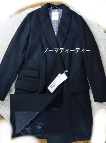 새상품급 NOMA t.d. 체스터 코트 캐시미어 혼방 블랙 코트