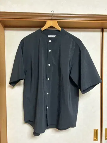 JOURNAL STANDARD 다크 그레이 밴드 카라 셔츠 S