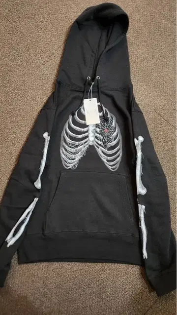 [ 완판템 ] noremid 노리미드 본 후디/후드티 블랙 S