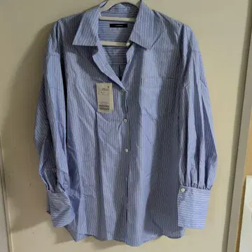 새상품 JOURNAL STANDARD 스트라이프 긴팔 셔츠 파랑 블루 F