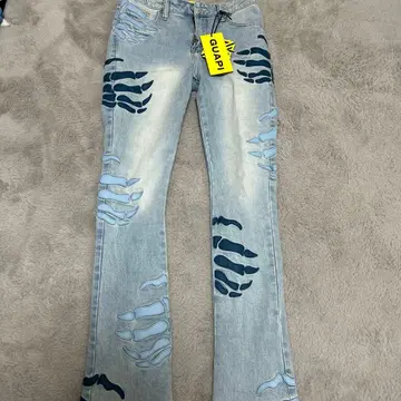 GUAPI PREMIUM 데미지 데님 팬츠