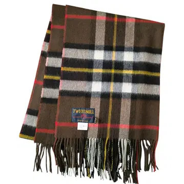 [새상품급] TWEEDMILL 라무즈울 대형 체크 스톨 영국제