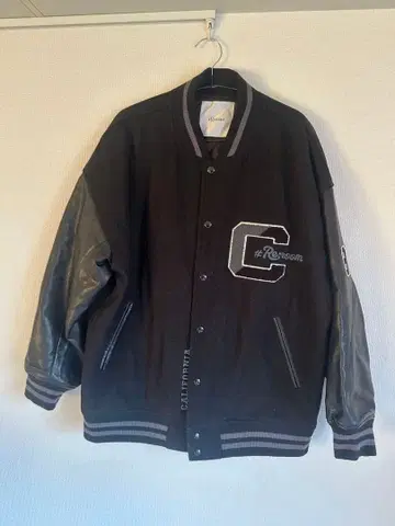 #Re:room 바시티 자켓 블랙 ML 새상품급 남성용 아우터