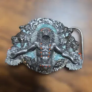 80s SISKIYOU LEATHER&BUCKLE 빈티지 버클