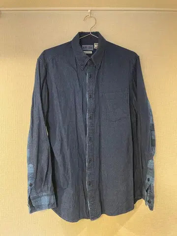 Okura BLUE BLUE 네이비 버튼다운 셔츠