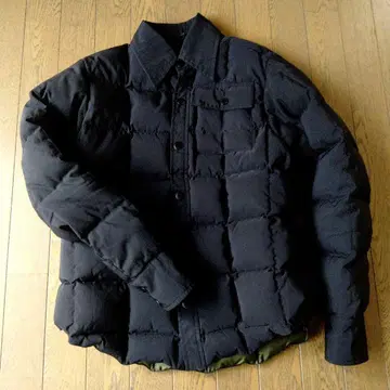 크레센트다운웍스 다운 셔츠 M 블랙 블랙