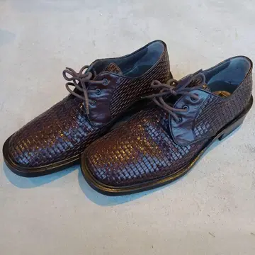 다크 브라운 꼬임 가죽 비즈니스 슈즈