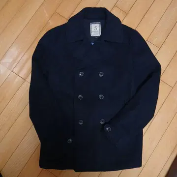 파이브 브라더 네이비 더블 브레스트 피코트 S