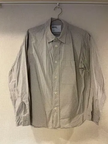 MHL 체크 무늬 긴팔 셔츠 M 사이즈