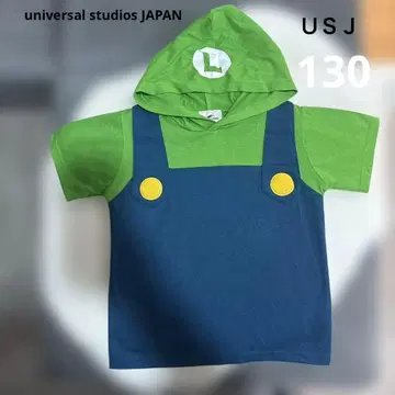 루이지 후드 부착 T셔츠 USJ