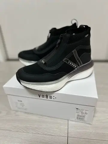 VEGE M-2100 VEGA 블랙 하이컷 스니커즈 야마다야 38