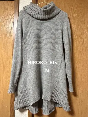 새상품급 HIROKO BIS 터틀넥 니트 원피스 M 사이즈